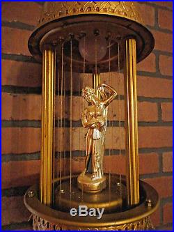 Vintage Mineral Oil Hanging Rain Lamp Fountain Greek Goddess Oil Drip Light