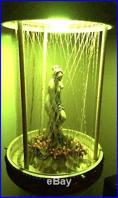 Vintage Mineral Oil Rain Drip Drop Hanging Lamp Greek Goddess Oil Motion Light