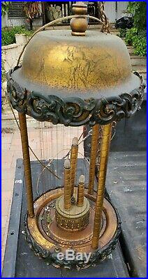Vintage Mineral Oil Rain Drip Drop Hanging Swag Lamp Light 30 Inch