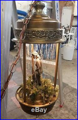 Vintage Mineral Oil Rain Drip Hanging Lamp Greek Goddess Oil Drip Light