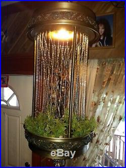 Vintage Mineral Oil Rain Hanging Lamp Light Nude Lady Goddess