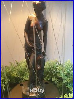 Vintage Mineral Oil Rain MotionTable Hanging Lamp Light Pillar Nude Lady Goddess