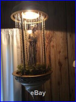 Vintage Mineral Oil Rain Motion Hanging Lamp Light Nude Lady Goddess