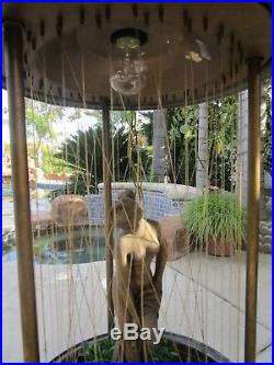 Vintage Mineral Oil Rain Motion Hanging Lamp Light Nude Lady Goddess