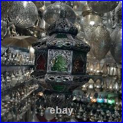 Vintage Moroccan Lamp Hanging Chandelier Ceiling Pendant Lamp, boho lamps