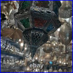 Vintage Moroccan Lamp Hanging Chandelier Ceiling Pendant Lamp, boho lamps
