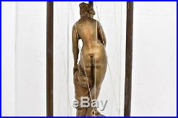 Vintage Motion Oil Rain Lamp Greek nude Goddess Hanging Swag 22 All Original