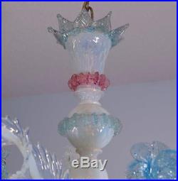 Vintage Murano Glass Chandelier/Hanging Lamp