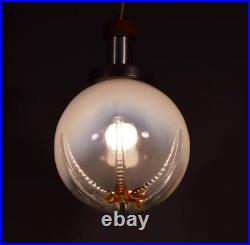 Vintage Murano Hanging Ball Lamp/Chandelier/Pendant Light withSea Star Impression