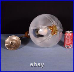 Vintage Murano Hanging Ball Lamp/Chandelier/Pendant Light withSea Star Impression