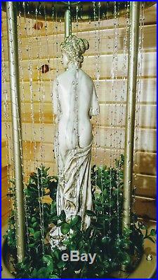 Vintage Nude Goddess Hanging Motion Oil Rain Lamp Creators Inc. Restored