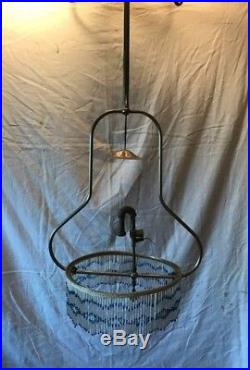 Vintage Nulite Gas Lamp Hollow Wire Antique Hanging Early 1900s