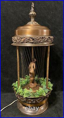 Vintage Oil Rain Lamp Goddess Woman Lady Hanging Or Table Light Works Lamp