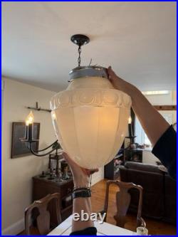 Vintage Old Ceiling Light Hanging Lamp, Pull Chain