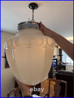Vintage Old Ceiling Light Hanging Lamp, Pull Chain