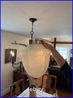 Vintage Old Ceiling Light Hanging Lamp, Pull Chain