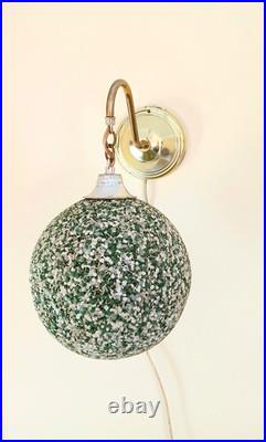 Vintage Original Unusual MCM Mid Century Hanging Swag Sconce Light Lamp Fixture