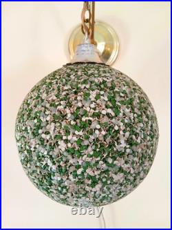 Vintage Original Unusual MCM Mid Century Hanging Swag Sconce Light Lamp Fixture