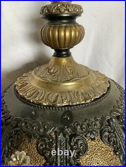 Vintage Ornate 70s Ceiling Or Hanging Lamp With Chain