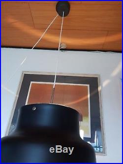 Vintage Pendant Hanging Lamp Light BUMLING Anders Pehrson Sweden 60s Black