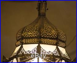 Vintage Pendant Light Lantern Copper Handmade Morocco Ceiling Hanging Lamps