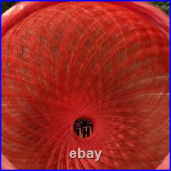 Vintage Persimmon Fiberglass Swag Lamp MCM Pendant Light Atomic Era 1960s Vintage Persimmon Fiberglass Swag Lamp MCM Pendant Light Atomic Era 1960s