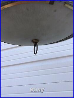 Vintage Pull Down Light Mid Century UFO light Hanging Lamp 17 Star Burst Atomic