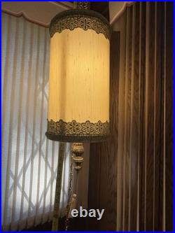 Vintage RETRO ARIS Mid Century MCM Ceiling Hanging Swag Drum Lamp Green