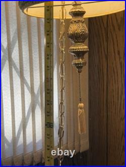 Vintage RETRO ARIS Mid Century MCM Ceiling Hanging Swag Drum Lamp Green Vintage RETRO ARIS Mid Century MCM Ceiling Hanging Swag Drum Lamp Green