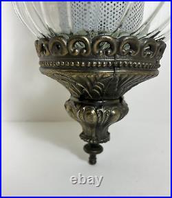 Vintage Retro Glass Hanging Swag Light Lamp 22