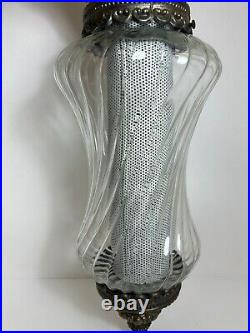 Vintage Retro Glass Hanging Swag Light Lamp 22