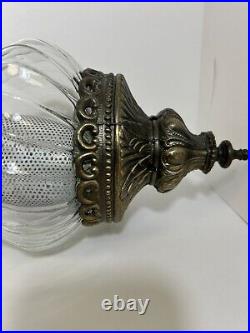 Vintage Retro Glass Hanging Swag Light Lamp 22