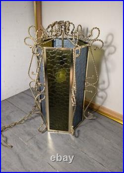 Vintage Retro Mid Century Modern Hanging Swag Pendant Light Lamp H54