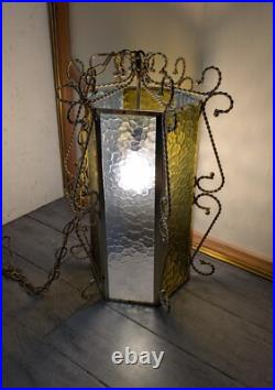 Vintage Retro Mid Century Modern Hanging Swag Pendant Light Lamp H54