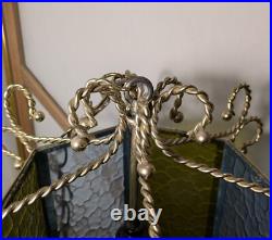 Vintage Retro Mid Century Modern Hanging Swag Pendant Light Lamp H54