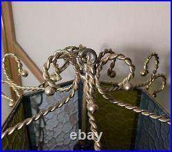 Vintage Retro Mid Century Modern Hanging Swag Pendant Light Lamp H54