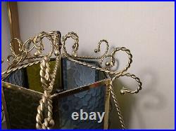 Vintage Retro Mid Century Modern Hanging Swag Pendant Light Lamp H54