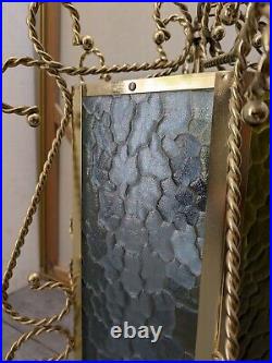 Vintage Retro Mid Century Modern Hanging Swag Pendant Light Lamp H54