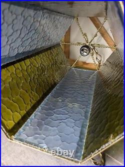 Vintage Retro Mid Century Modern Hanging Swag Pendant Light Lamp H54