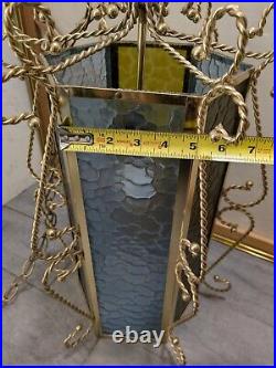 Vintage Retro Mid Century Modern Hanging Swag Pendant Light Lamp H54