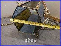 Vintage Retro Mid Century Modern Hanging Swag Pendant Light Lamp H54