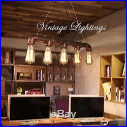 Vintage Retro Style Industrial Pendant Lamp Hanging Light Modern Chandelier 90cm