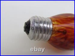 Vintage Root Beer Colored Textured Glass Swag Light Swag Lamp 22 Length