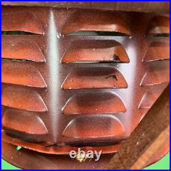 Vintage Rustic Modern Wooden Framed Pendant Lamp