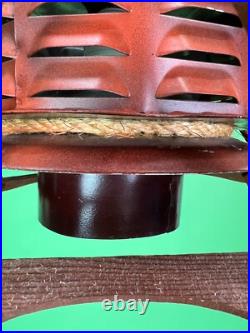 Vintage Rustic Modern Wooden Framed Pendant Lamp