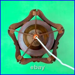 Vintage Rustic Modern Wooden Framed Pendant Lamp