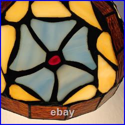 Vintage Rustic Slag Glass Hanging Swag Lamp