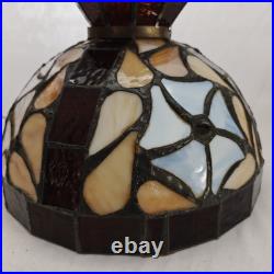 Vintage Rustic Slag Glass Hanging Swag Lamp