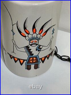 Vintage SW Kachina Swag Lamp MCM Yankee Doodle Dandee Ceramic Hanging Light
