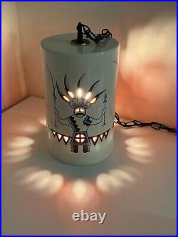 Vintage SW Kachina Swag Lamp MCM Yankee Doodle Dandee Ceramic Hanging Light